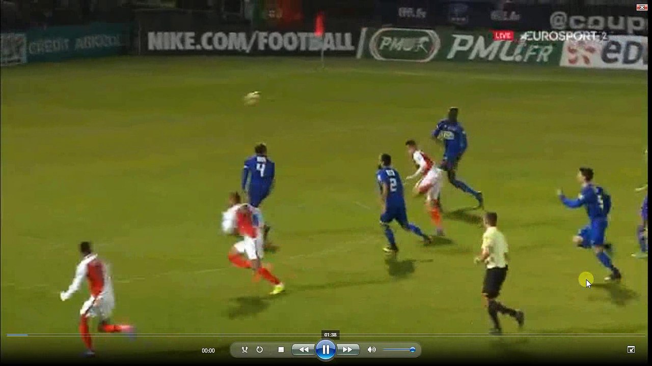 Lemar Goal - Chambly vs AS Monaco 0-2 Coupe de France  01.02.2017 (HD)