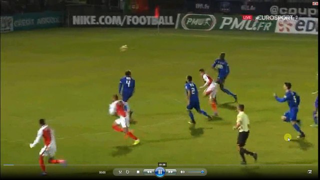 Lemar Goal - Chambly vs AS Monaco 0-2 Coupe de France 01.02.2017 (HD)