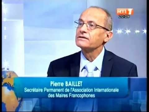 Pierre Baillet, secrétaire permanent de l'association des maires francophone sur le plateau du JT