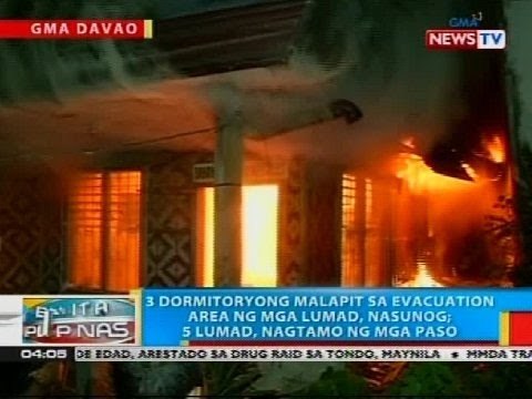 BP: 3 dormitoryong malapit sa evacuation area ng mga lumad, nasunog