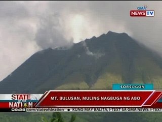 SONA: Mt. Bulusan, muling nagbuga ng abo