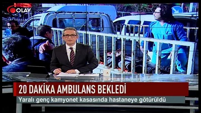 Kaza sonrası 20 dakika ambulans bekledi! (Haber 01 02 2017)