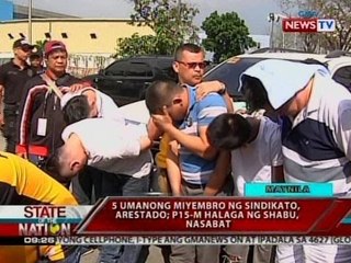 SONA: 5 umanong miyembro ng sindikato, arestado; P15-M halaga ng shabu nasabat