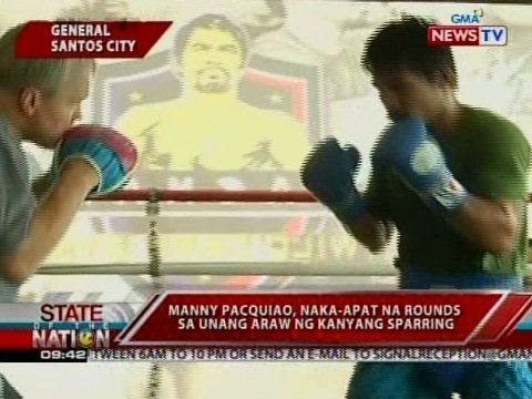 SONA: Manny Pacquiao, naka-apat na rounds sa unang araw ng sparring