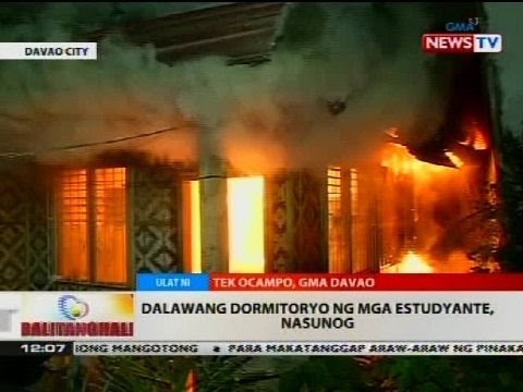 BT: Dalawang dormitoryo ng mga estudyante, nasunog