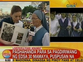 UB: Paghahanda para sa pagdiriwang ng EDSA 30 mamaya, puspusan na