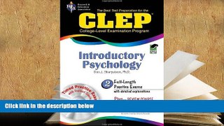 PDF [Free] Download  CLEP: Introductory Psychology, TestWare Edition (Book   CD-ROM) Book Online