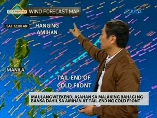 Maulang weekend, asahan sa malaking bahagi ng bansa dahil sa amihan at tail-end ng cold front