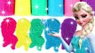Glitter Playdough Frozen Elsa Molds Modelling Clay Rainbow Learning Colors Kids Fun and Creative