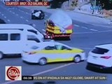 24 Oras: Truck ng basura, nakasagasa ng dalawang naka-motor nang mag-beating the red light
