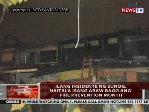 QRT: Ilang insidente ng sunog, naitala isang araw bago ang fire prevention month