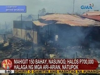 UB: Mahigit 150 bahay, nasunog sa Bacolod City