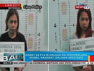 BP: Aabot sa P13-M halaga ng hinihinalang shabu, nasabat