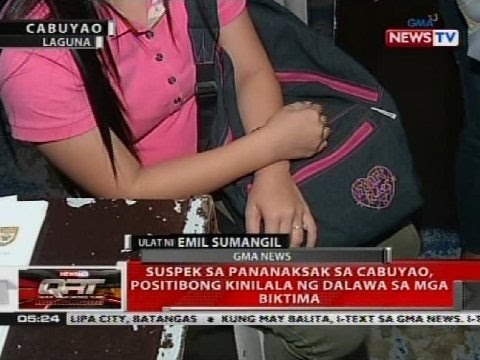 QRT: Suspek sa pananaksak sa Cabuyao, positibong kinilala ng dalawa sa mga biktima