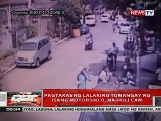 QRT: Pagatakas ng lalaking tumangay ng isang motorsiklo, na-huli cam