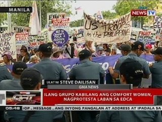 QRT: Ilang grupo kabilang ang comfort women, nagprotesta laban sa EDCA