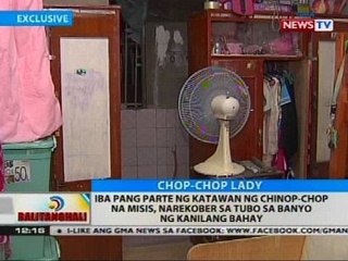 Iba pang parte ng katawan ng chinop-chop na misis, narekober sa tubo sa banyo ng kanilang bahay