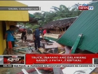 QRT: Truck, inararo ang dalawang bahay; 2 patay, 7 kritikal