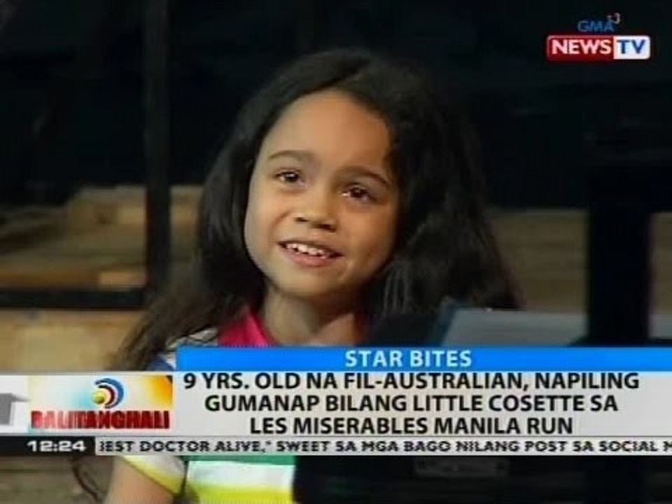 BT: 9 y/o na Fil-Aussie, napiling gumanap bilang Little Cosette sa Les Miserables Manila Run