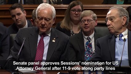 Senate panel votes to confirm Jeff Sessions as Attorney General