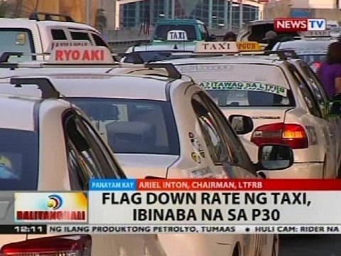 BT: Flag down rate ng taxi, ibinaba na sa P30