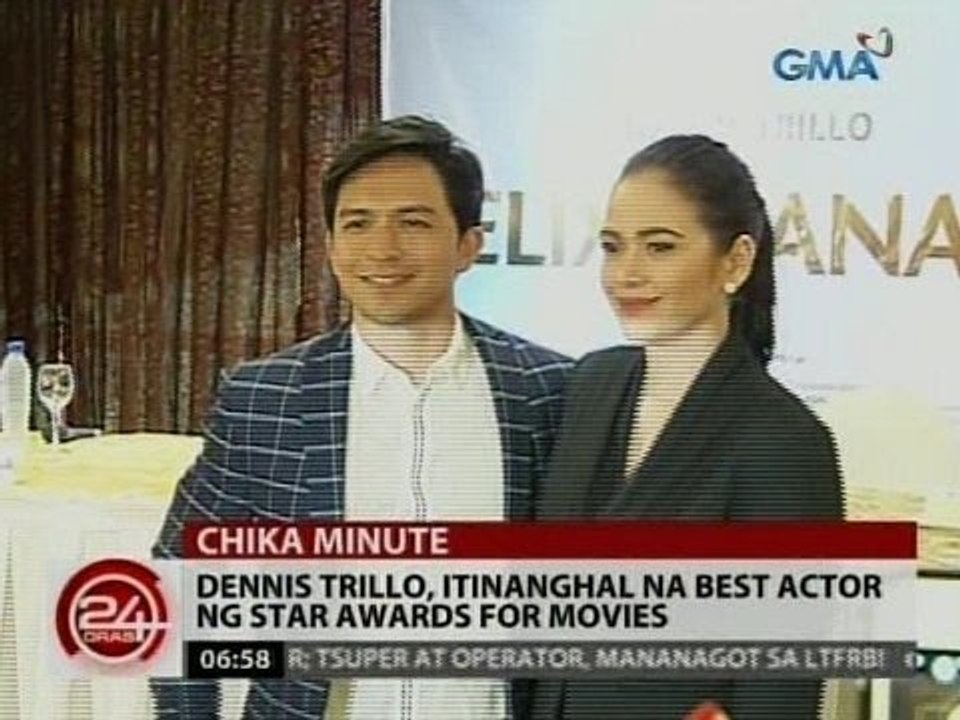 24 Oras: Dennis Trillo, itinanghal na best actor ng Star Awards for Movies