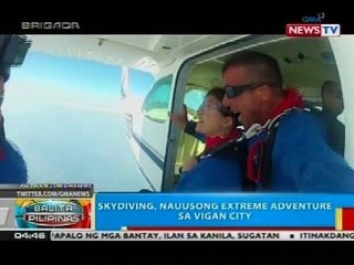 Skydiving, nauusong extreme adventure sa Vigan City