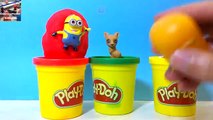 Play Doh Minions Disney Kinder Surprise Eggs Unboxing