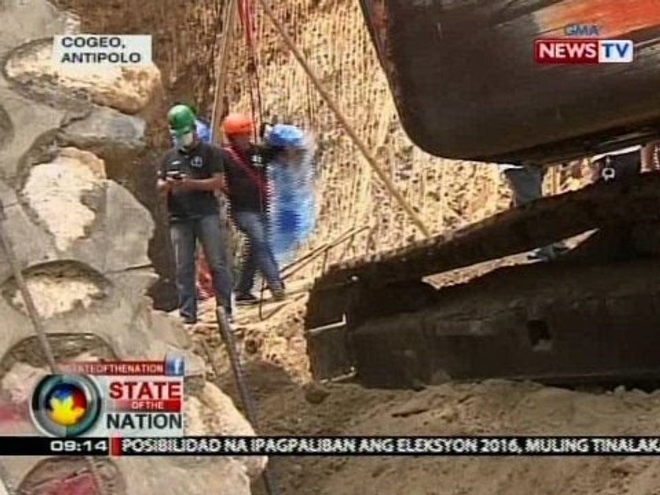 SONA: 3 trabahador, patay sa pagguho ng lupa sa ginagawang gusali sa Antipolo City