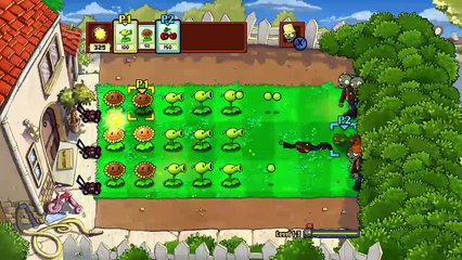 Plants vs zombie - Xbox 360 parte 1 Co-op 720p