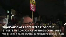 Thousands join London protests against Donald Trump travel ban