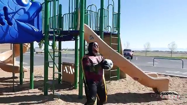Batman and Robin vs Poison Ivy and Bane - Real Life Playground Battle | Superhero Movie!
