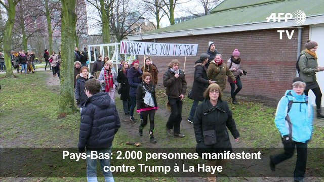 Pays-Bas: 2.000 personnes manifestent contre Trump à La Haye