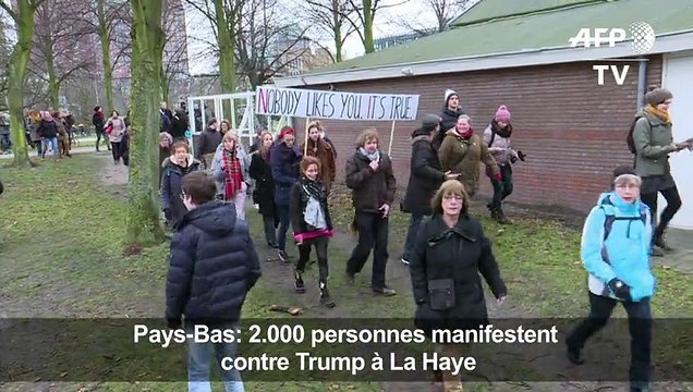 Pays-Bas: 2.000 personnes manifestent contre Trump à La Haye