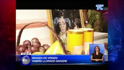 Virgen habría llorado lagrimas de sangre