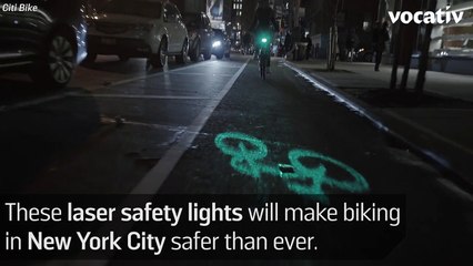 Laser Projections Aims To Making Biking Safer In NYC