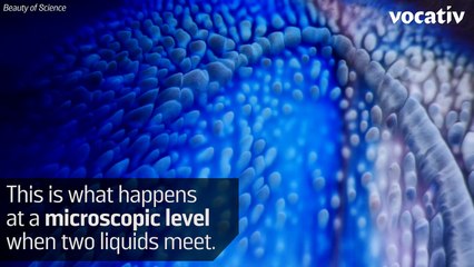 Watch Liquids Mix Beautifully Under A Microscope