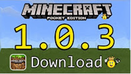 Download Do Minecraft PE 1.0.3 Gratis!!