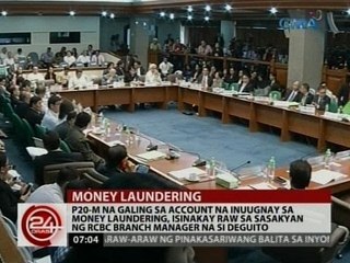 P20-M galing sa account na inuugnay sa money laundering, isinakay raw sa sasakyan ni Deguito