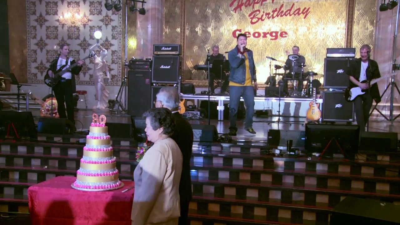 Birthday Cake Cutting Ceremony at Georges Happy 80th Birthday Party Toronto Videography