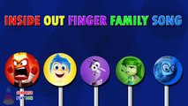 Disney Inside Out Finger Family Nursery Rhyme Lollipop