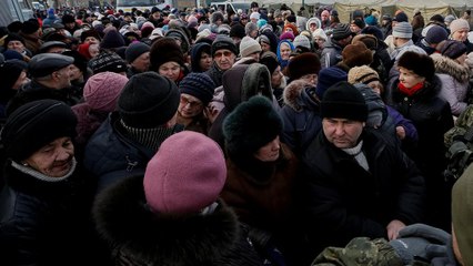 A fagy elől otthonaikból mentik az embereket Kelet-Ukrajnában