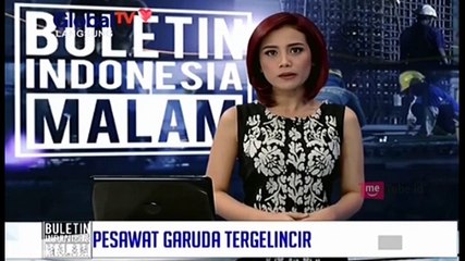 Pesawat Garuda Tergelincir di Bandara Adi Soetjipto