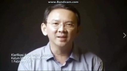 Setelah perlakuan tidak sopan kepada KH Ma'ruf Amin kini ahok minta maaf lewat video ???