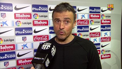 Luis Enrique: “The result is marvellous”