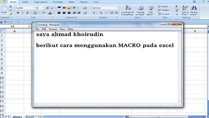 cara menggunakan macro pada excel