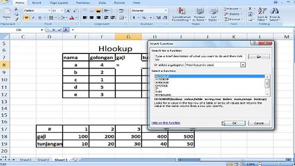 TUTORIAL HLOOKUP FUNGSI EXCEL