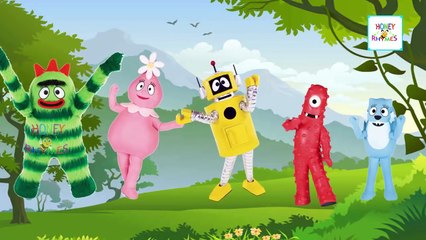 Finger Family Funny Cartoon Animation Nursery Rhymes For Children | Power Puff Girls Yo Gabba Gabba