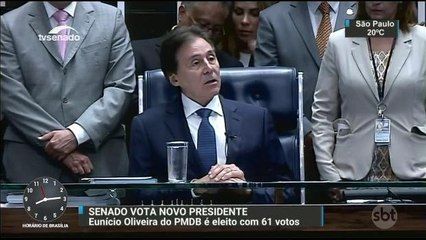 Eunício Oliveira, do PMDB, é o novo presidente do Senado