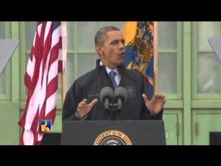 Obama y el gobernador de Nueva Jersey recorren costeras dañadas por "Sandy"